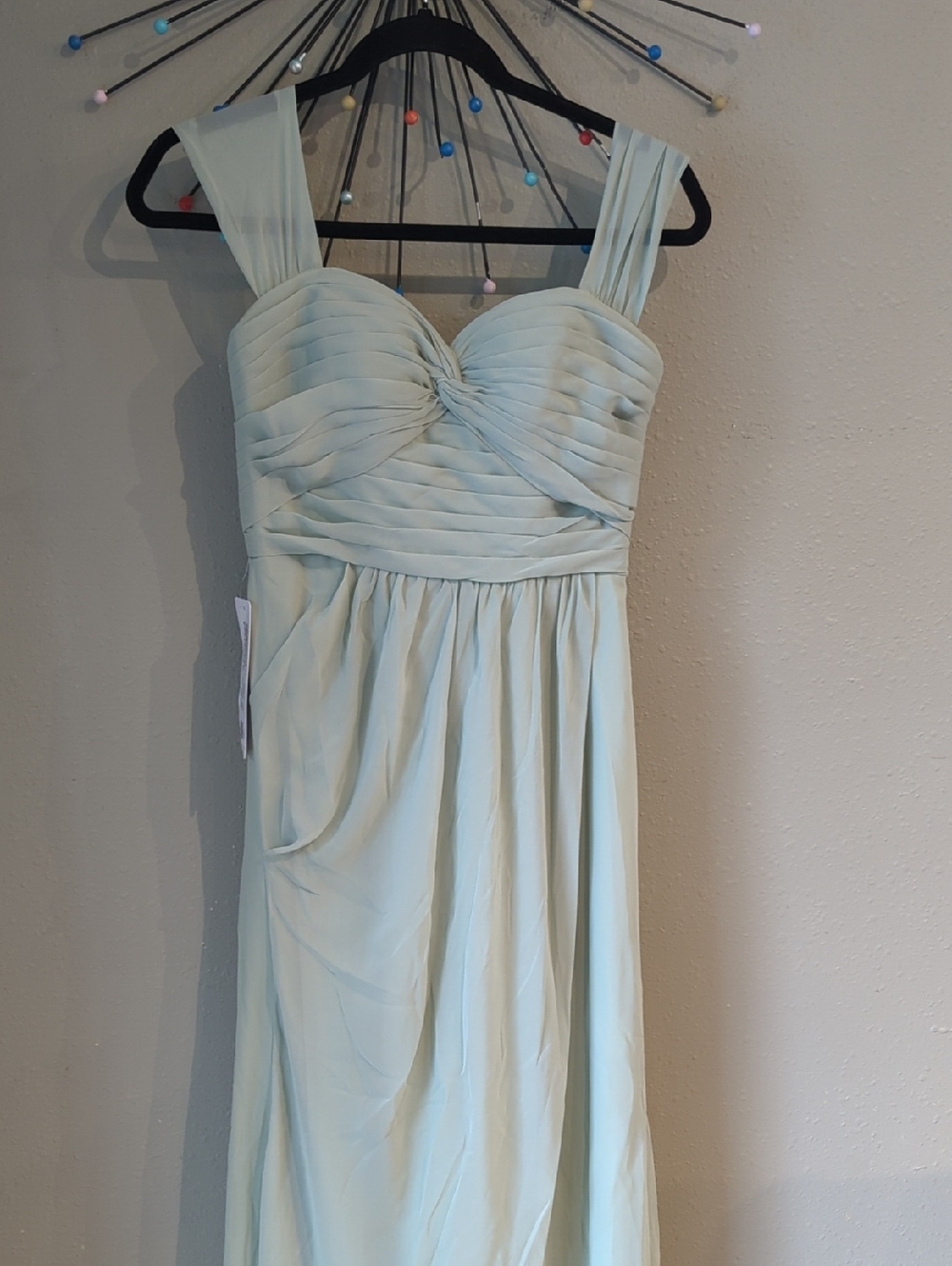 Azazie Millie Dusty Sage Size A2 Garden Fairy Slit Maxi Dress Formal Nwt